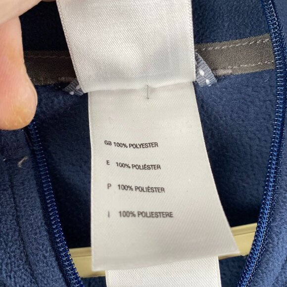 The North Face Mens Half-Zip Fleece Pullover M Blue/Gray - Picture 5 of 7